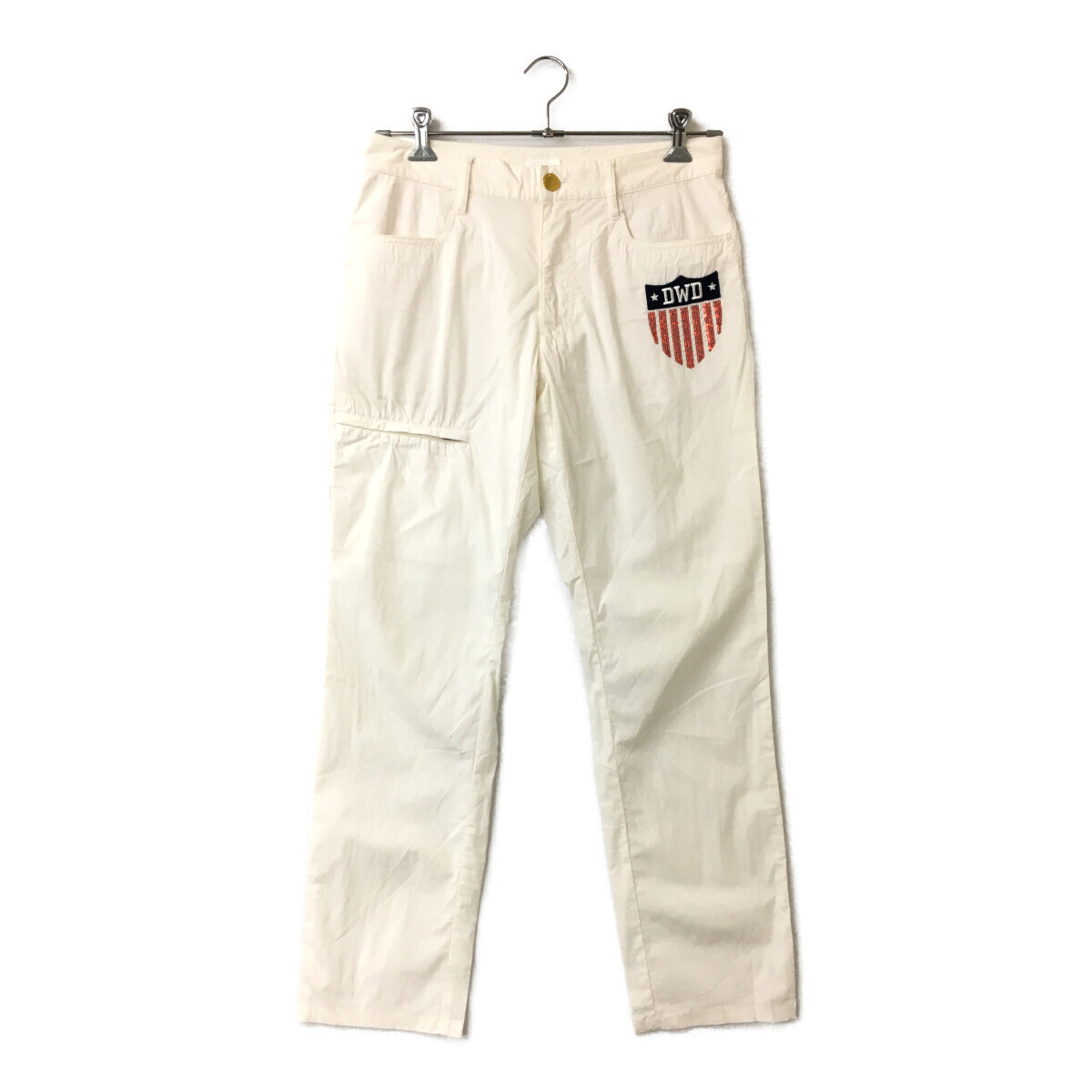 coco 中古【値下げ】 ダンスウィズドラゴン DANCE WITH DRAGON メンズ パンツ 2(M) 白 ホワイト 薄手 レターパックプラス発送可 88126拍卖