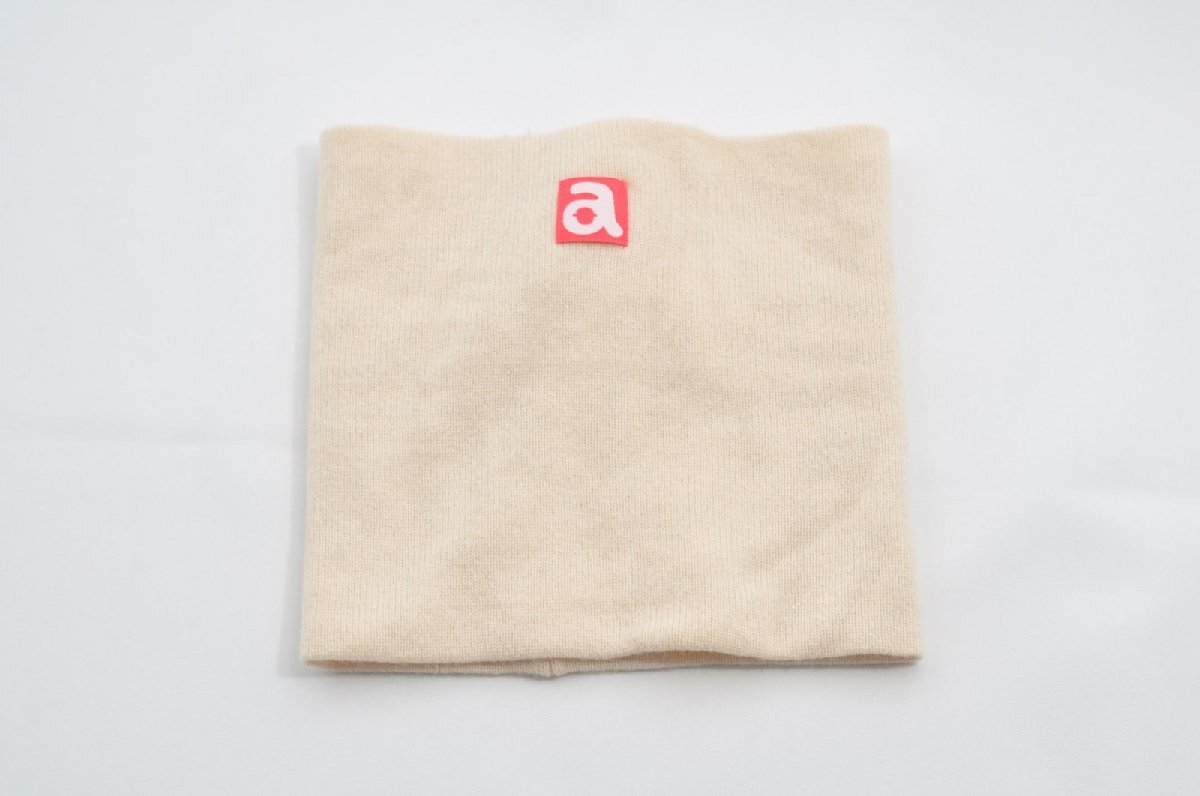 coco 中古【SALE】 アルチビオ archivio ネックウォーマー ベージュ カシミヤ100% 防寒 レターパックプラス発送可 73058拍卖