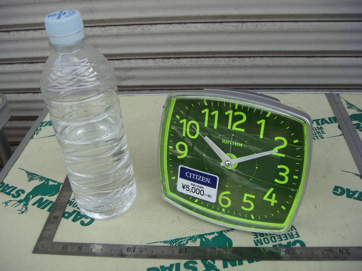 リズム時計(シチズン) フェイス31 8REA31 目覚まし時計 集光盤&ライト 動品 WG0474拍卖