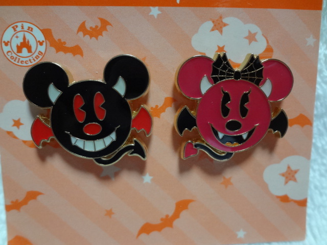 TDRピンバッジ ハロウィン2012 ミッキー・ミニー おばけ拍卖