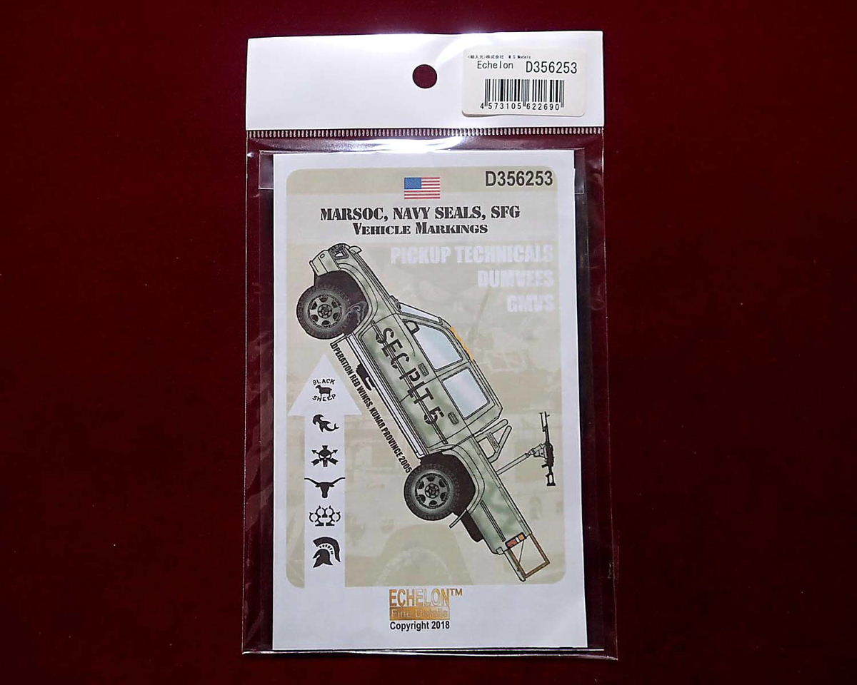 ★Echelon エシェロン(D356253) 1/35 米軍特殊部隊の車両マーキング(デカールセット)(定形外140円他)拍卖