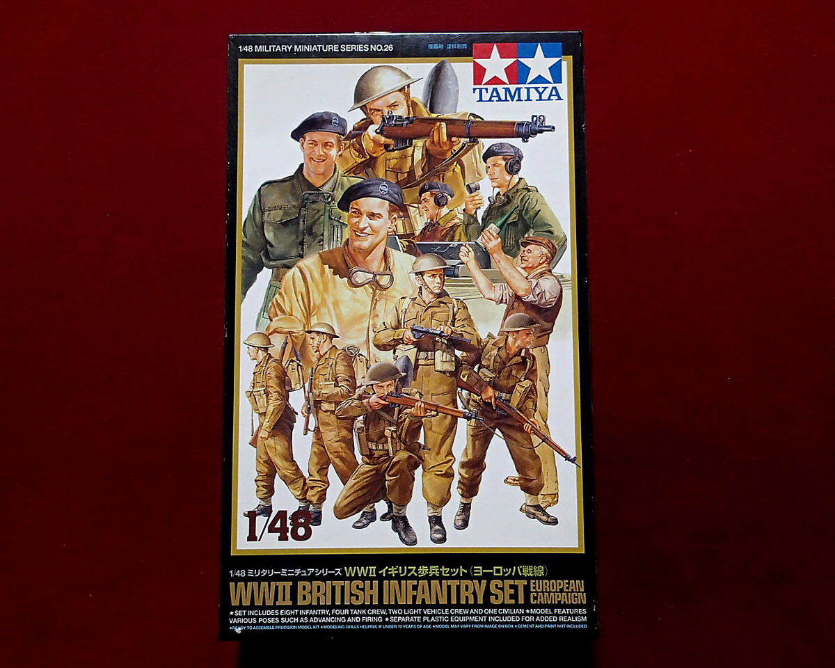 ★タミヤ(32526) 1/48 ww2 イギリス歩兵セット(15体入)ヨーロッパ戦線(定形外450円他)拍卖