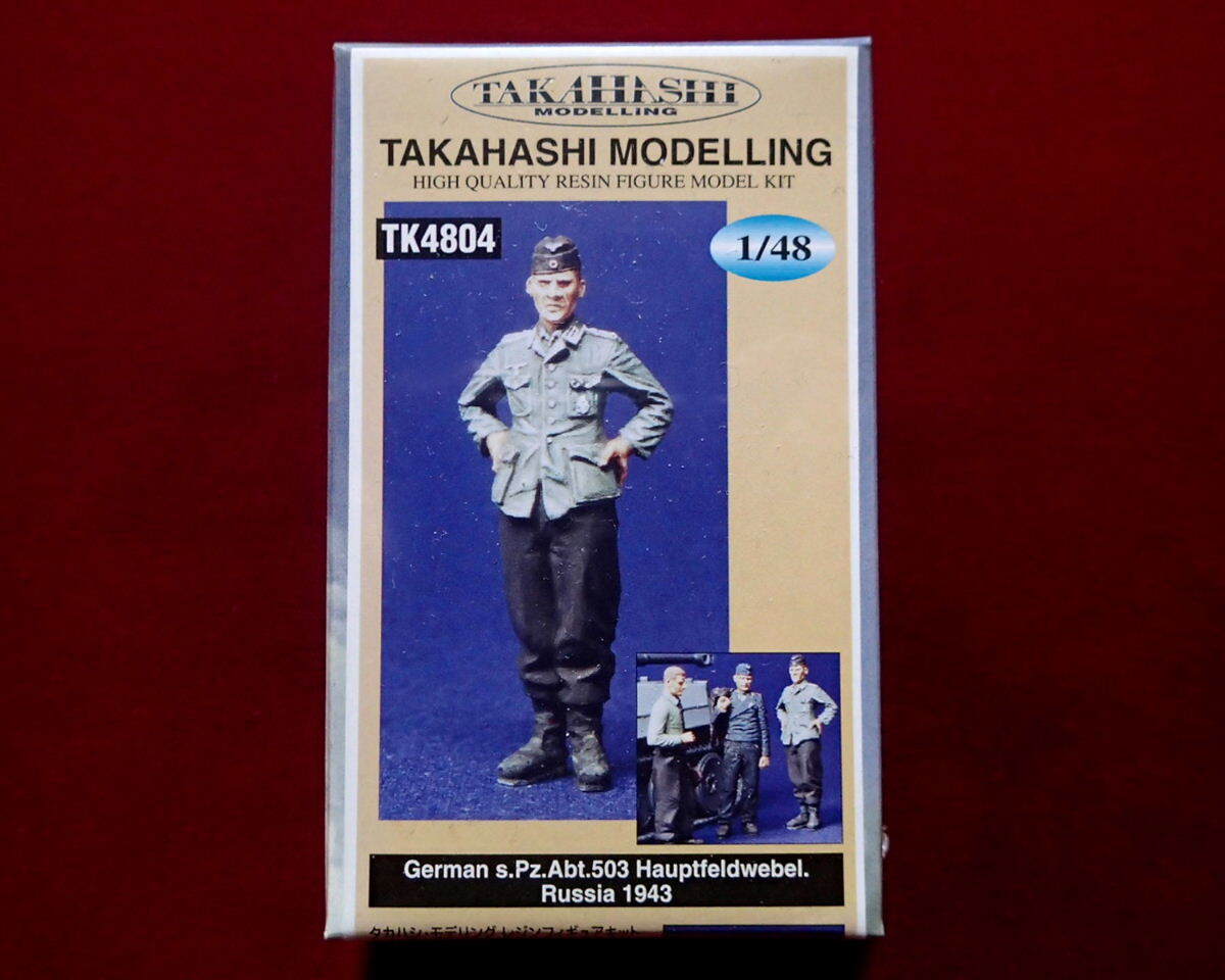 ★タカハシモデリング(TK4804) 1/48 ドイツ軍 第503重戦車大隊上級曹長 1943 ロシア(レジン製)シュリンク未開封(定形外260円他)拍卖