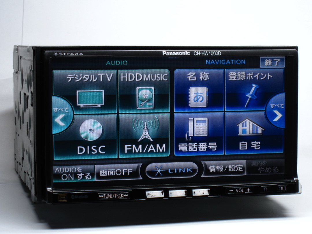 ★中古 動作快調 パナソニック CN-HW1000DFA/2008年度版 HDDナビ本体 スバル Strada★拍卖