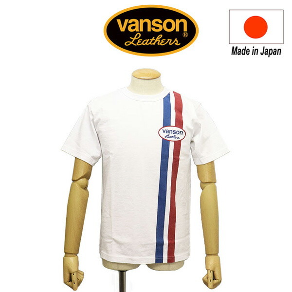 VANSON (バンソン) 885V088 CUSTOMS PT. S/S TEE カスタム ショートスリーブ Tシャツ 半袖 日本製 WHITE XL拍卖