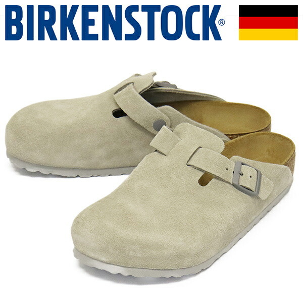 BIRKENSTOCK (ビルケンシュトック) 1027688 BOSTON ボストン スエードレザーサンダル STONE COIN レギュラー幅 BI408 43-約28.0cm拍卖