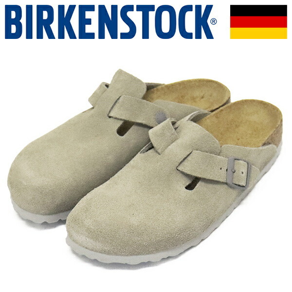BIRKENSTOCK (ビルケンシュトック) 1027751 BOSTON ボストン スエードレザーサンダル STONE COIN ナロー幅 BI388 36-約23.0cm拍卖
