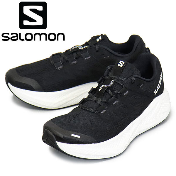 Salomon (サロモン) L47756700 AERO GLIDE 3 ランニングシューズ Black x White x Asphalt SL07726.0cm拍卖