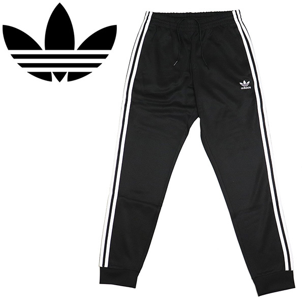 adidas (アディダス) EEP87 IL2488 SST TP トラックパンツ ジャージ ブラック/ホワイト AD336L拍卖