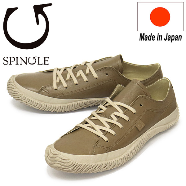 SPINGLE (スピングル) SP-110 カンガルーレザースニーカー 日本製 221 Olive Grey SP040LL-27.5cm拍卖