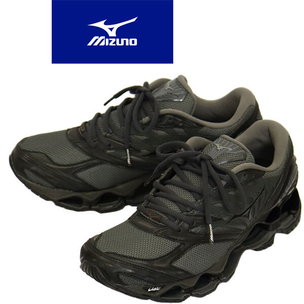 MIZUNO (ミズノ) D1GA333705 WAVE PROPHECY ウェーブ プロフェシー LS スニーカー グレー X ブラック X ダークグレー MIZ002 約26.5cm拍卖