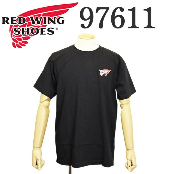 REDWING (レッドウィング) 97611 Logo T-shirt ロゴTシャツ 半袖 ブラック L拍卖