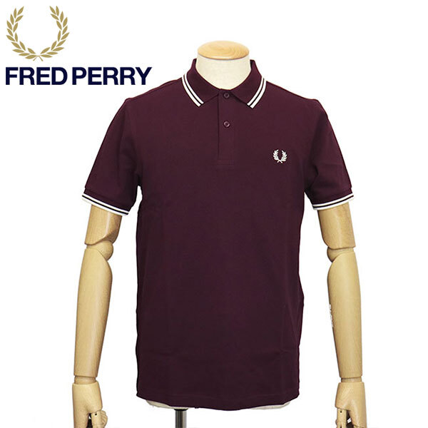 FRED PERRY (フレッドペリー) M3600 TWIN TIPPED FRED PERRY SHIRT ティップライン ポロシャツ FP536 597OXBLOOD S拍卖
