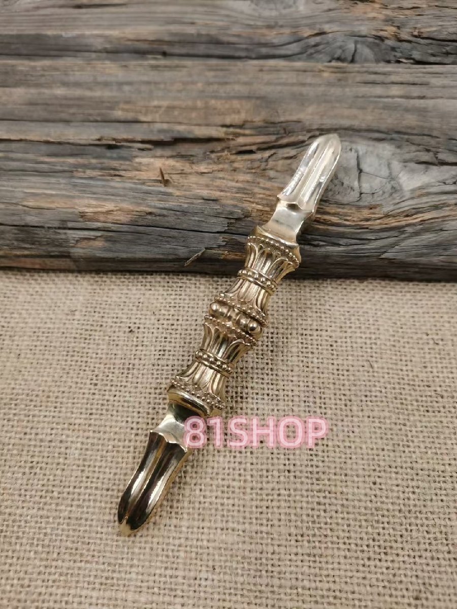 「81SHOP」 密教法具 四大明王 独鈷杵 銅製 磨き仕上げ 14cm拍卖