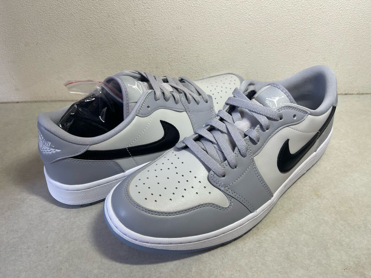 AIR JORDAN 1 LOW GOLF ナイキ エアジョーダン 1 ロー ゴルフ ウルフグレーxブラック US11 未使用新品 DD9315-002 27.0cm拍卖