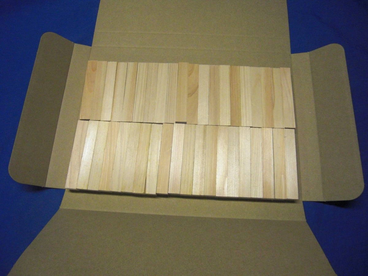 ☆★『 ヒノキ 』 無節の桧 端材の板 約(長)95mm×15(巾)mm×(厚)15mm 42本入り ☆★ 送料全国無料拍卖