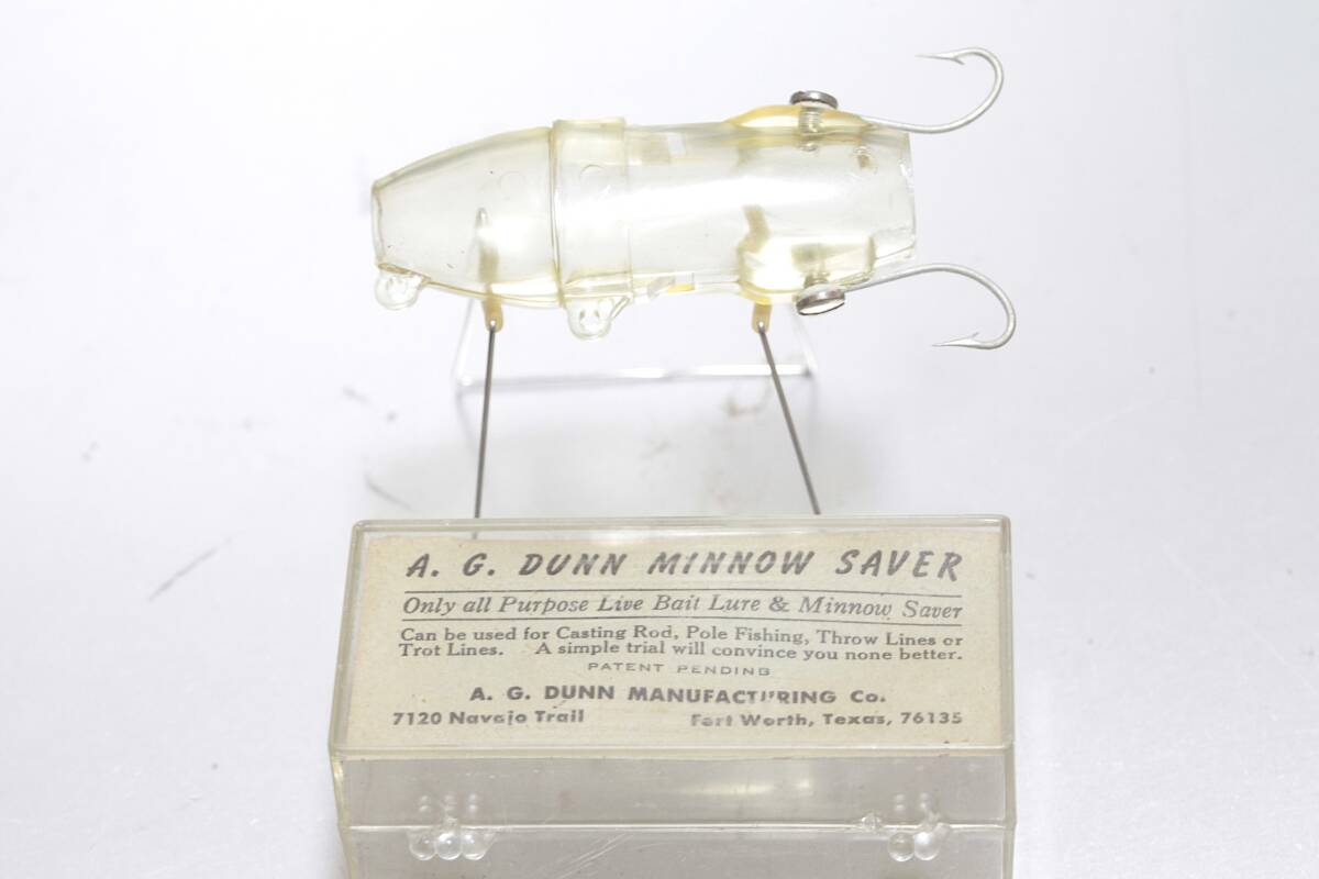 超希少ルアー A.G. Dunn Mfg.co. A.G. Dunn Minnow Saver AG ダン ミノー サーバー ライスベイト ライブベイトルアー拍卖