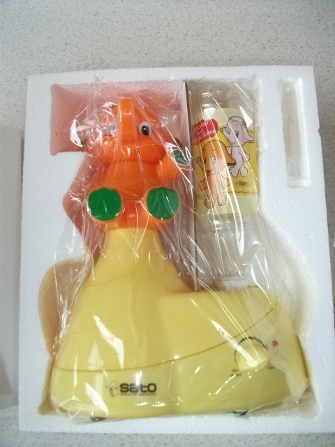非売品 サトウ製薬 サトちゃん ペットボトル式加湿器 未使用 保管品 フイギュア インテリア ビンテージ 拍卖