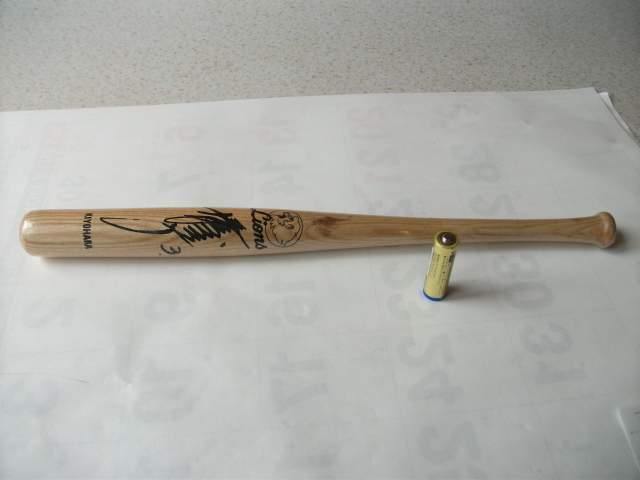 西武ライオンズ 時代 清原選手 3 清原和博 ミニ サイン バットビンテージ レトロ拍卖