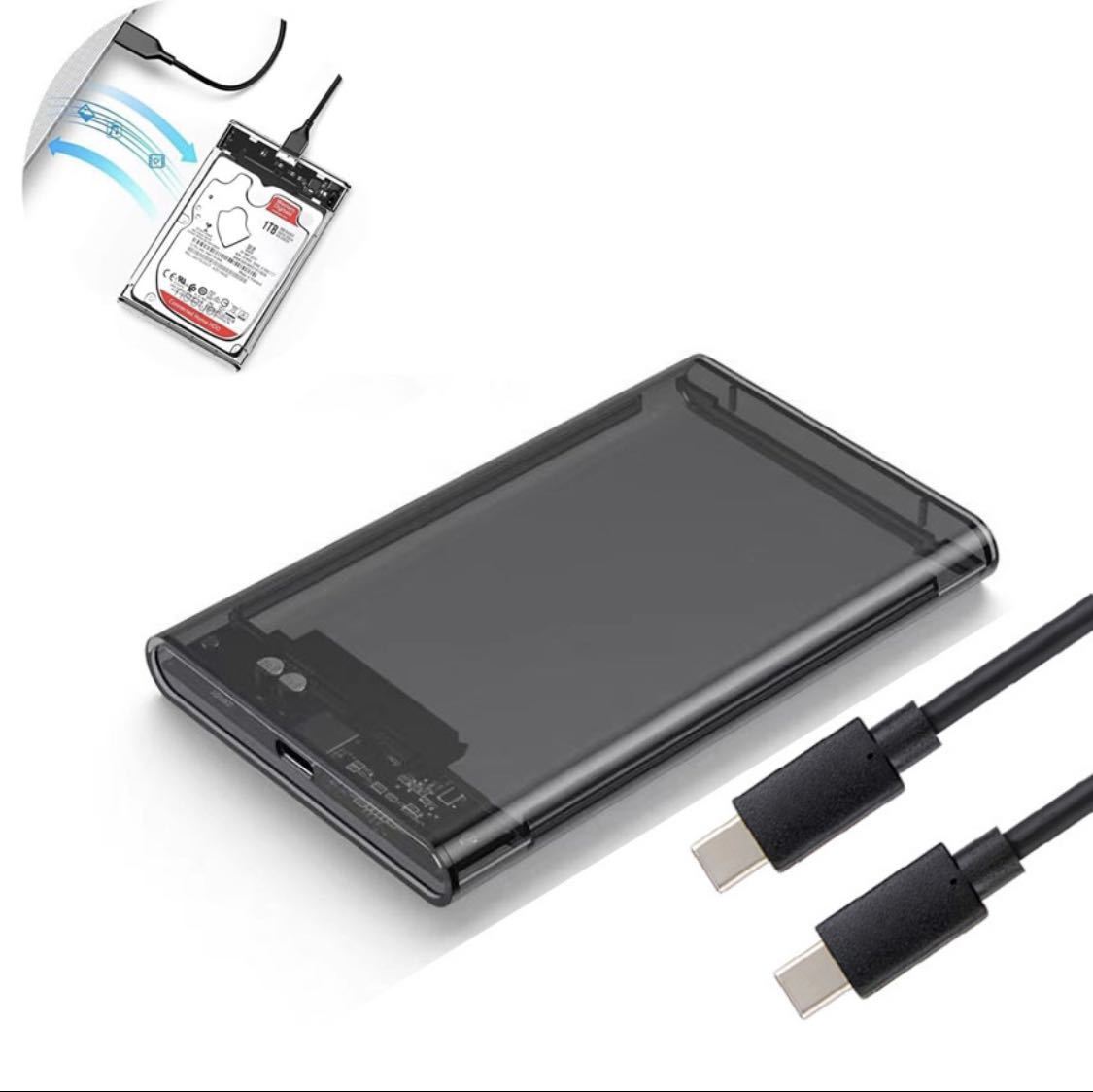 2.5インチ HDD/SSD ケース6Gbps USB-C ハードディスクケース拍卖