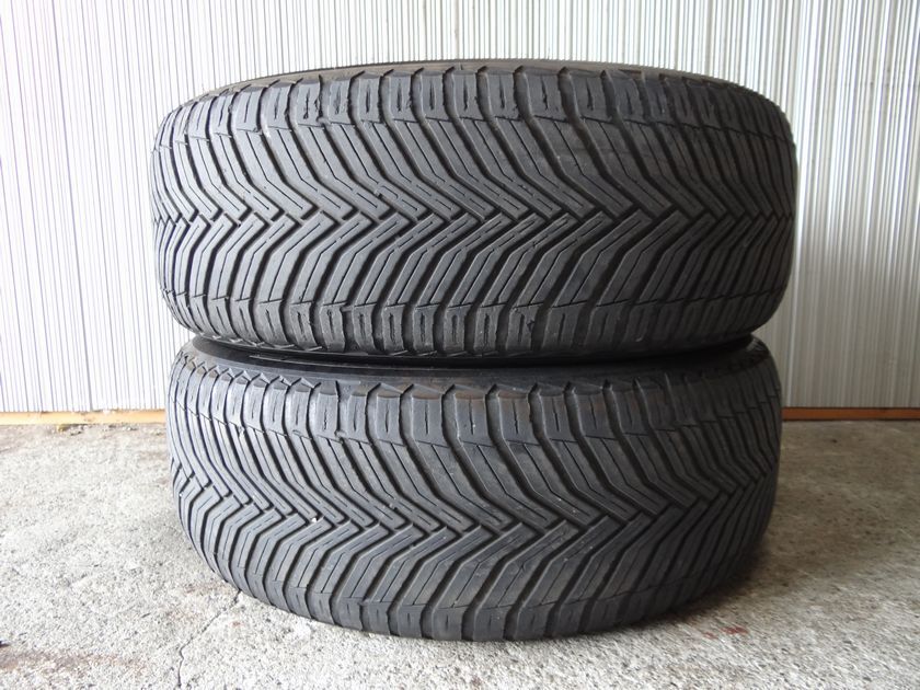 ☆215/55R17 215 55 17 MICHELIN CROSS CLIMATE2 オールシーズン 22年製 2本 中古タイヤ 売り切り☆F拍卖