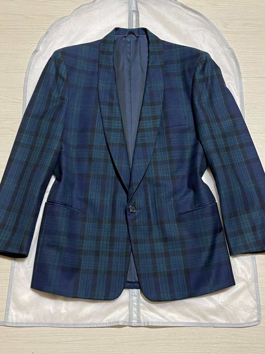 CHRISTIAN AUJARD (PARIS)ビンテージ 90s ブラックウォッチ 1ボタン オールドジャケット テーラードジャケット L相当拍卖