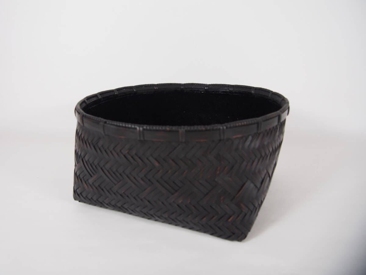 【美品】 染竹 炭斗 茶道具 25 709-4-1拍卖