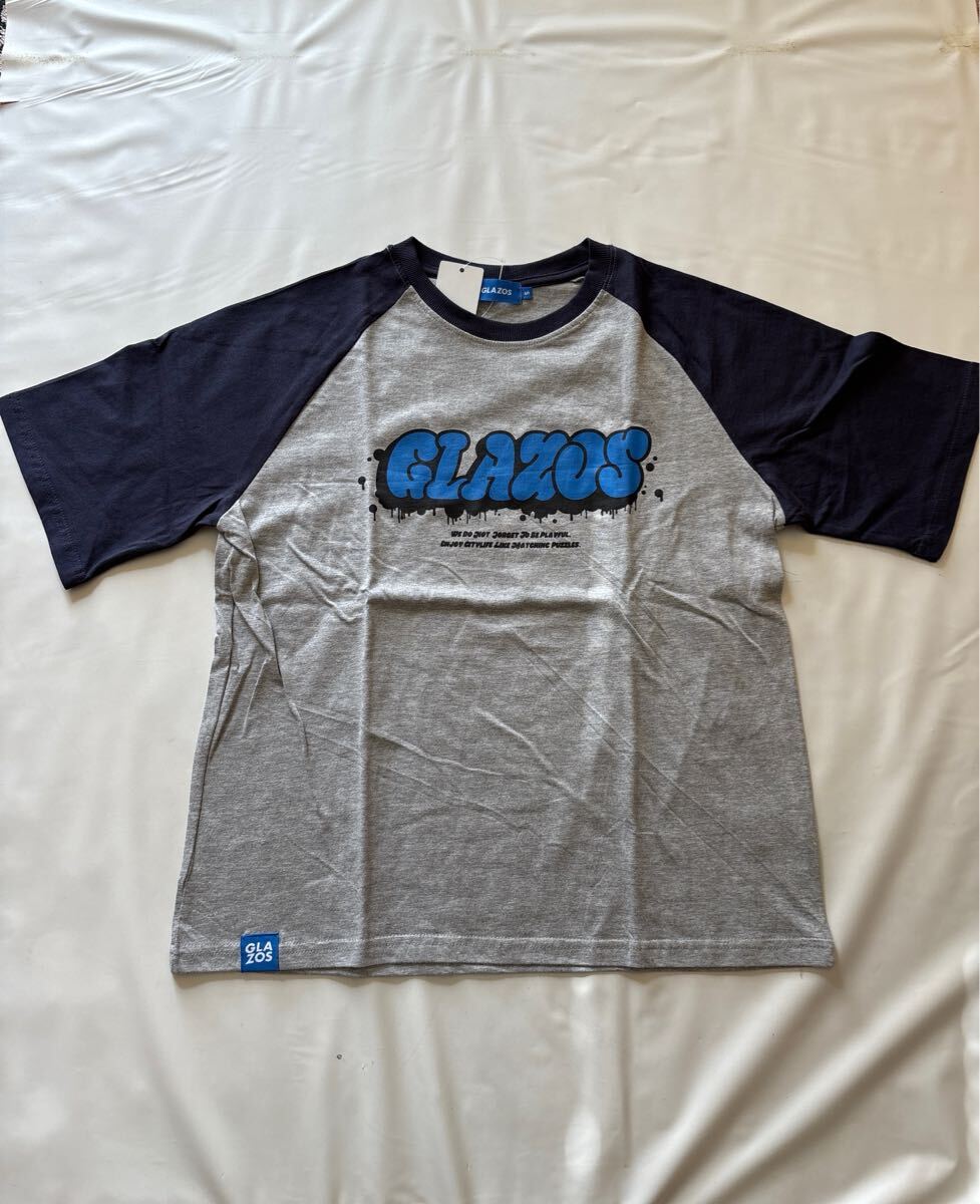 新品 GLAZOS グラフィティプリントラグランスリーブビッグ半袖Tシャツ150拍卖