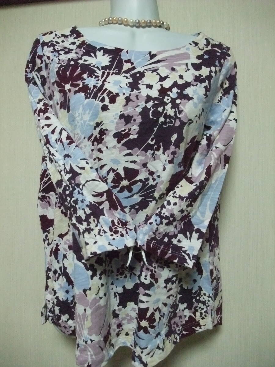 LANDS' END/トップス/花柄/パープル系/L拍卖