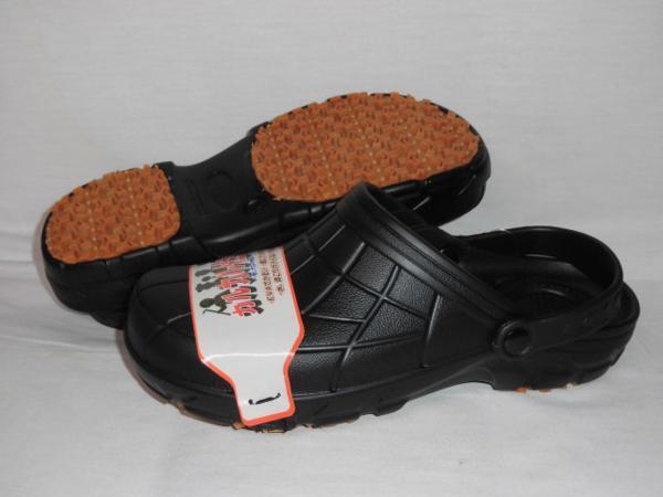 コックシューズ LL(26.5~27cm) 完全防水 防滑底 カルカル仕事人 HM9050 黒 紳士 メンズ サンダル クロッグ サボ 仕事履き 厨房拍卖