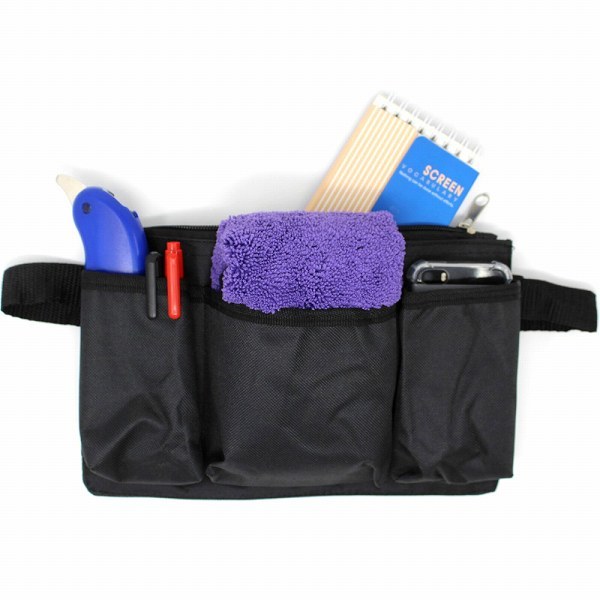 「b4f-a2」 エプロンバッグ ウエストポーチ ベルトポーチ 防水 コンパクト 文具 工具 作業用 仕事用 M拍卖