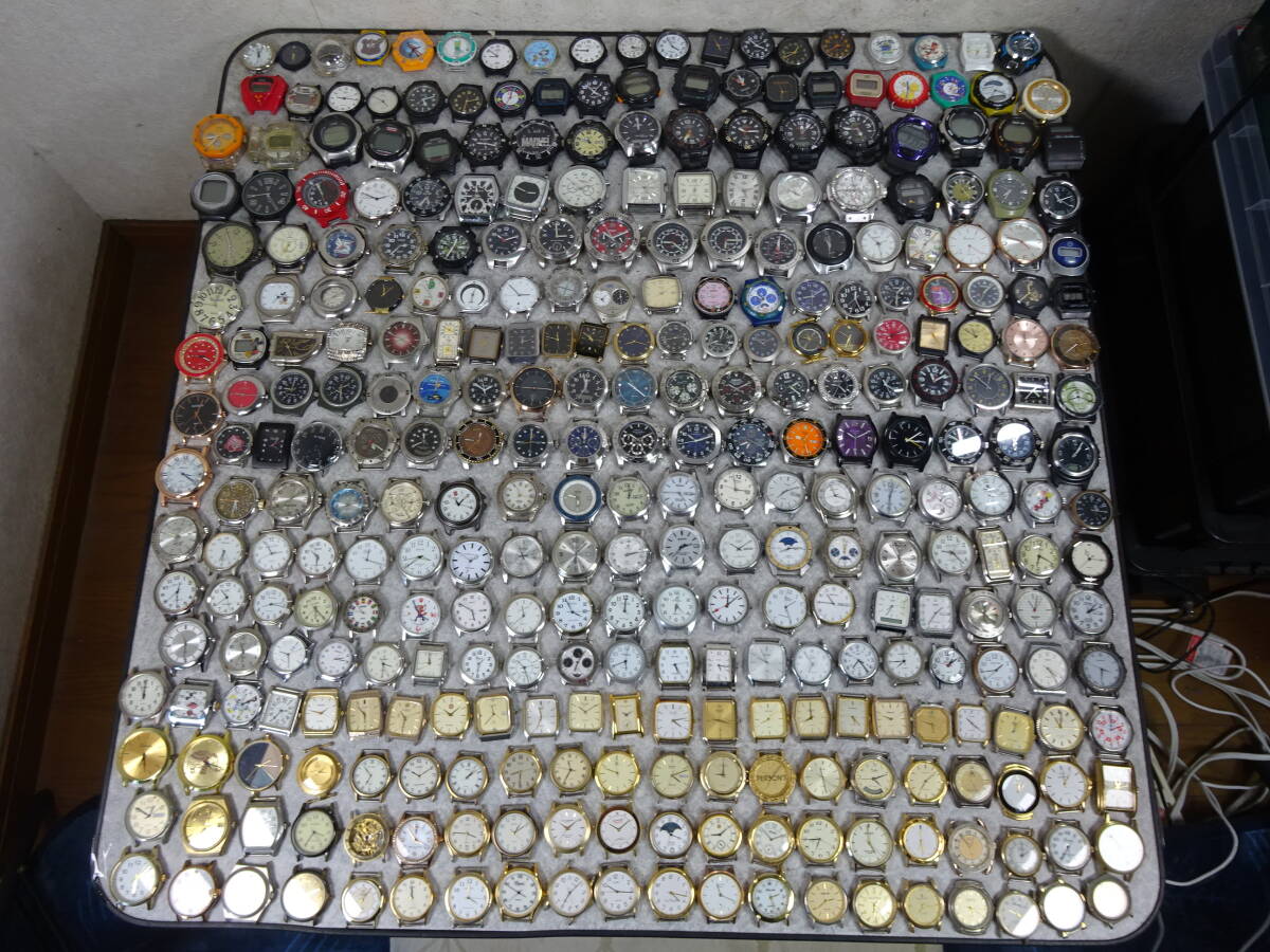 メンズ腕時計 フェイスのみ 大量 約300点 セット まとめ SEIKO CUTIZEN CASIO COACH 他 インボイス可 0725拍卖