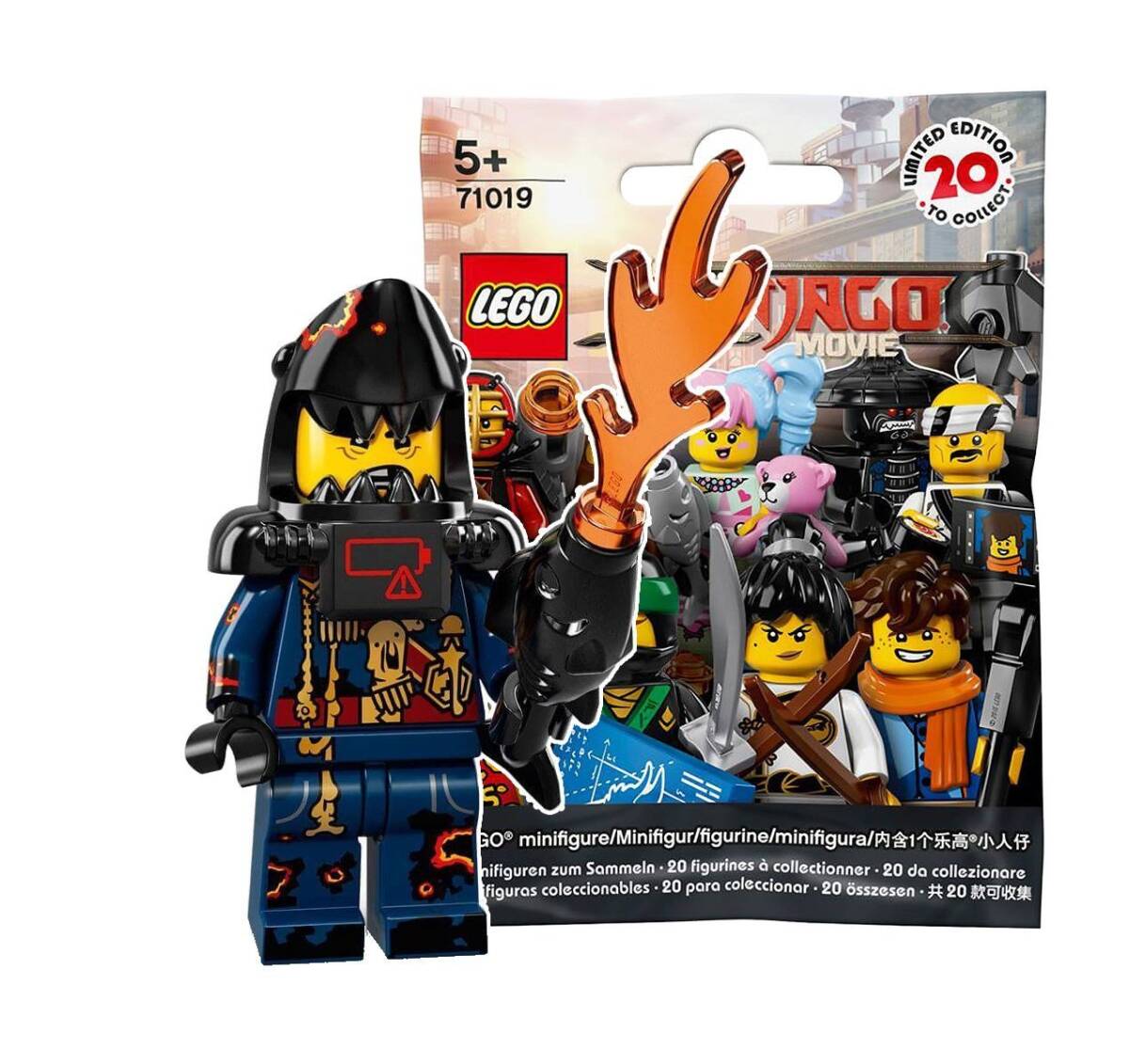 【中古】レゴ(LEGO)ミニフィギュア レゴニンジャゴー ザ・ムービー シャークアーミー・グレート・ホワイト 【71019-14】拍卖