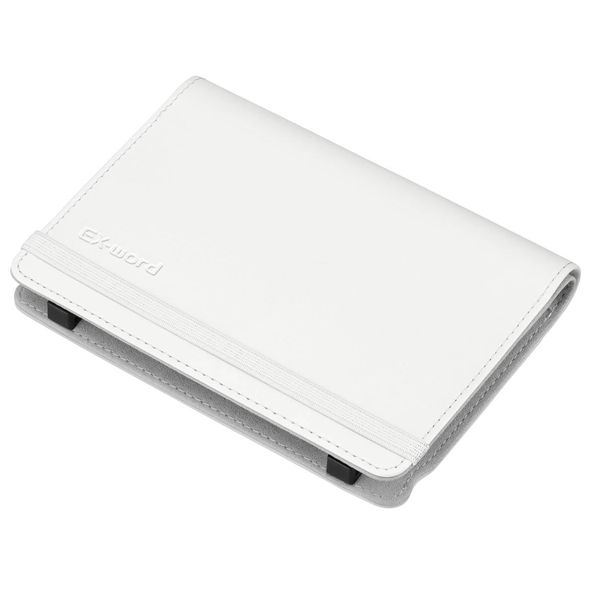 【中古】カシオ 純正 エクスワード 電子辞書用ケース ブックカバータイプ ホワイト XD-CC2605WE拍卖