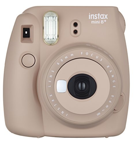 【中古】FUJIFILM インスタントカメラ チェキ instax mini8プラス 接写レンズ・純正ハンドストラップ付き ココア INS MINI拍卖