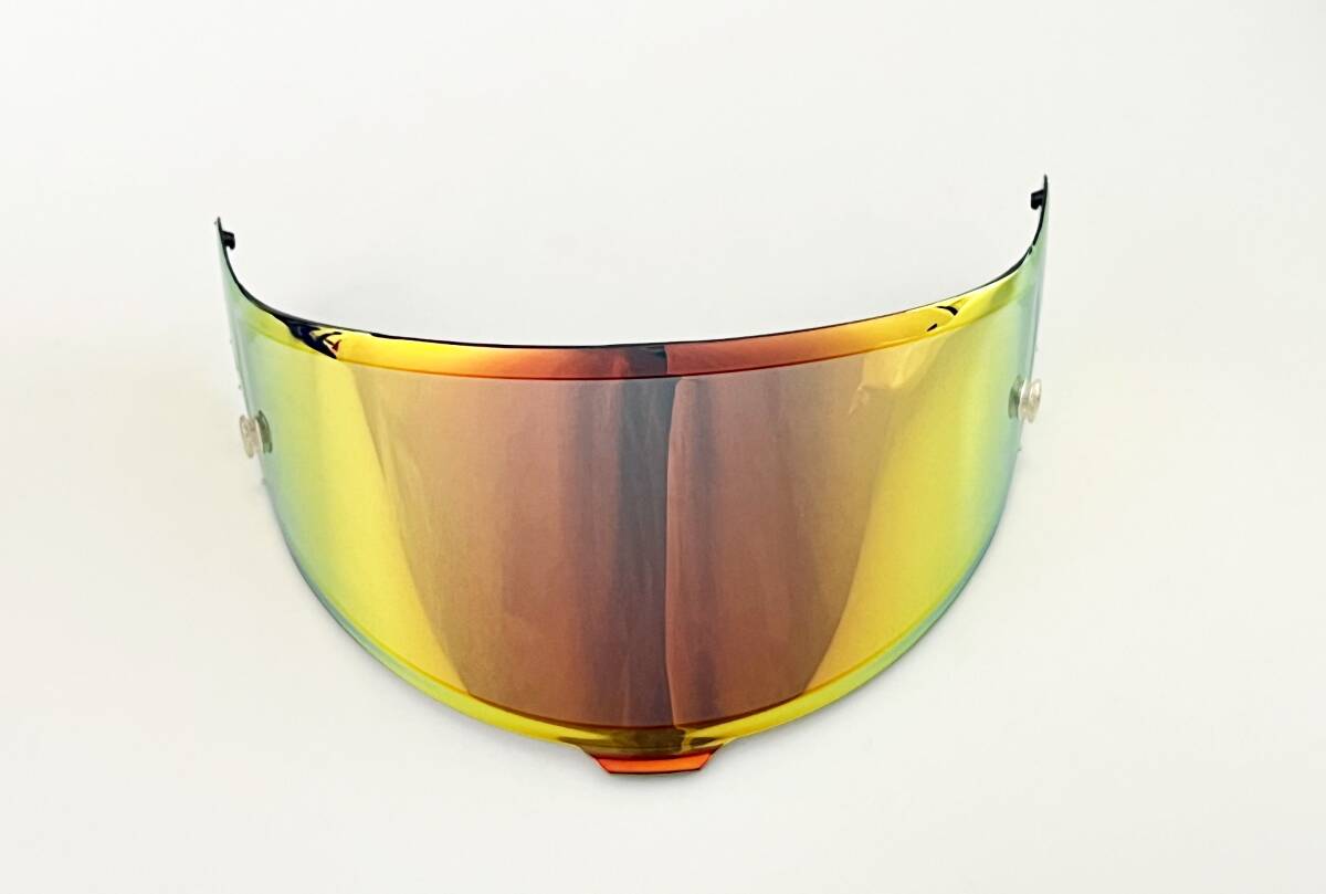 S-001 SHOEI Z-8 X-15 X-Fifteen CWR-F2/R ミラーコーティングシールド レッド&ゴールド ティアオフボタン付き拍卖