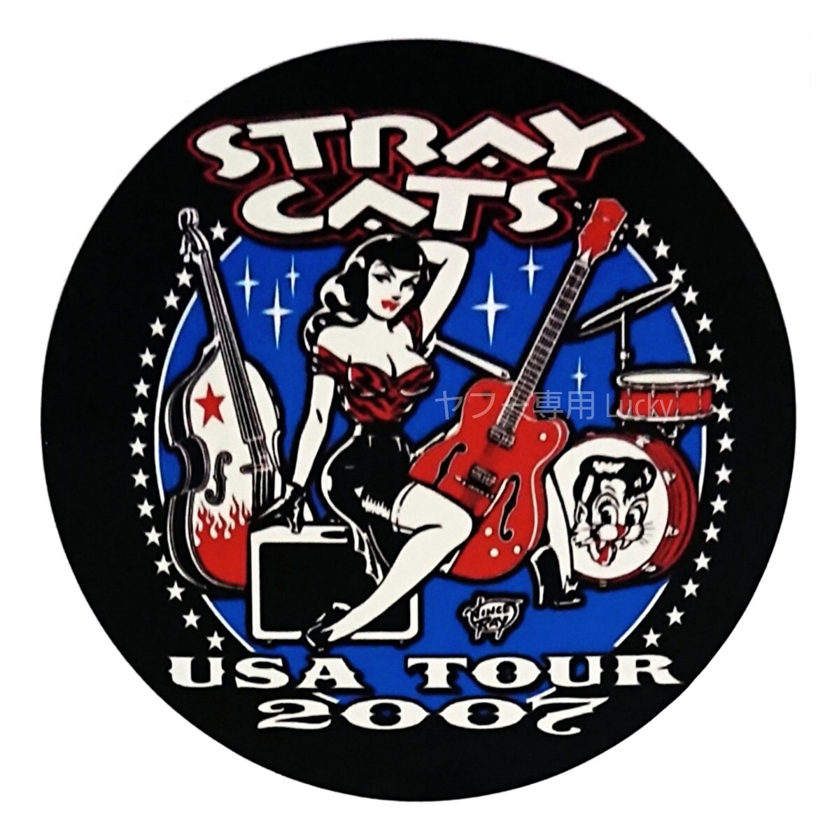 ヴィンテージ レトロ 転写 ステッカー 車 カッティングステッカー シール デカール STRAY CATS ストレイキャッツ バイク 装飾 luk840拍卖