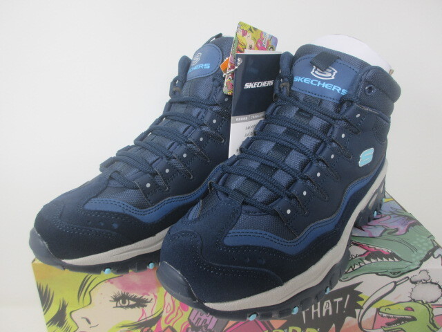 訳あり美品 未使用★超お買い得品 スケッチャーズシューズENERGYネイビー サイズ22.5センチ(5.5)拍卖