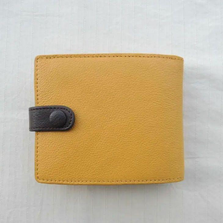 新品☆12800円☆牛革 コンパクト 二つ 折り 財布 カード11枚 高機能拍卖