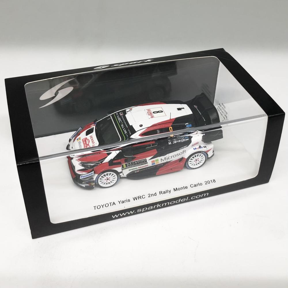 【中古】開封 スパークモデル 1/43 トヨタ ヤリス WRC トヨタ ガズー レーシング TGR WRT No.8 2nd ラリー モンテ カルロ 2018拍卖