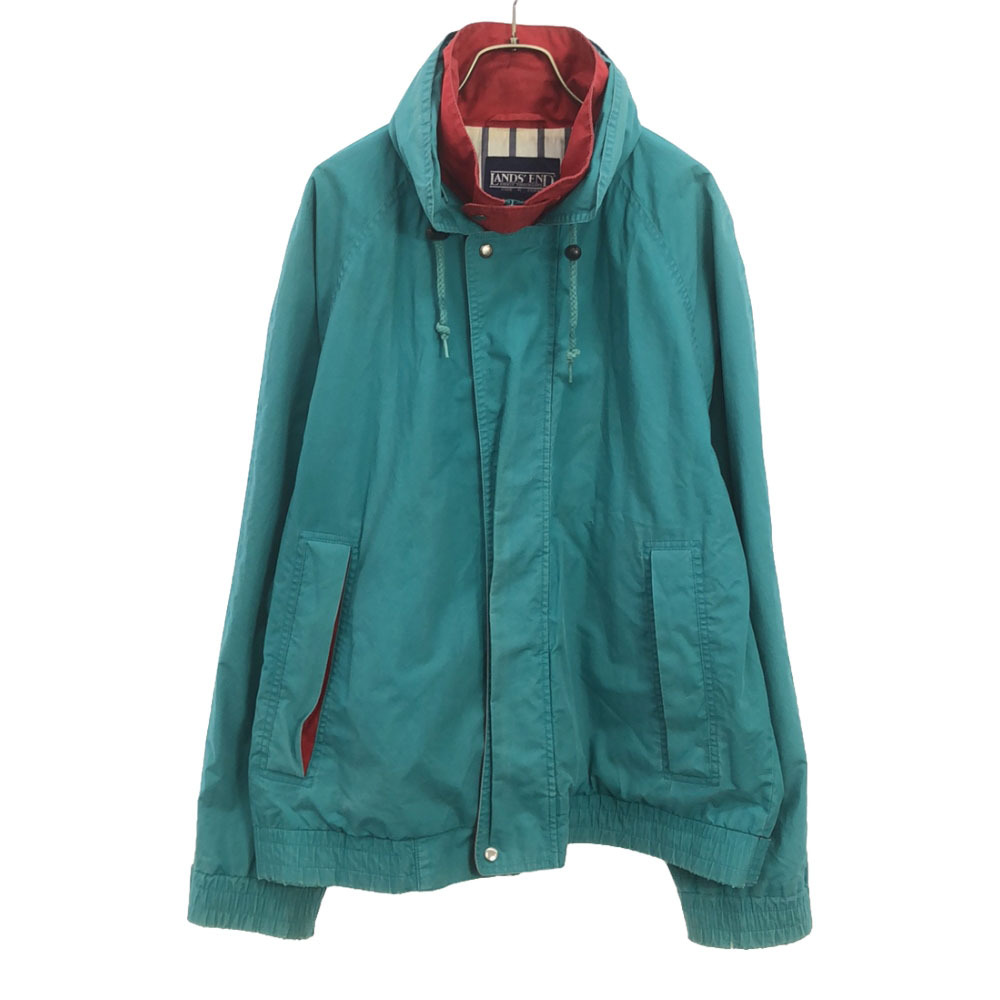 LANDS' END ランズエンド 90s オールド マウンテンパーカー L グリーン系 ブルゾン ジャケット メンズ拍卖