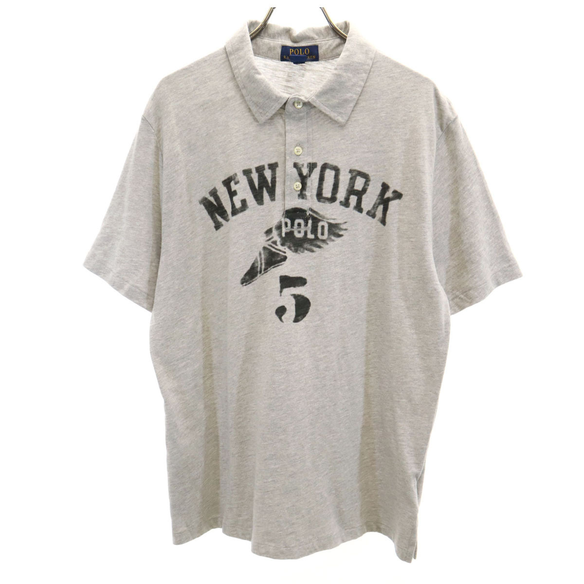 POLO RALPH LAUREN ポロラルフローレン 半袖 ポロシャツ XL(18-20) グレー キッズ拍卖