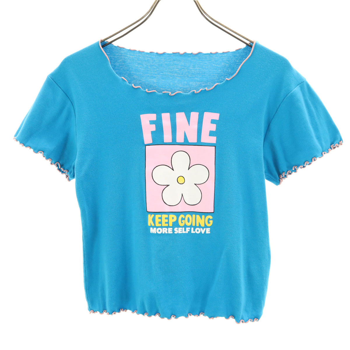 CANDY STRIPPER キャンディストリッパー FINE 半袖 Tシャツ 2 水色 レディース拍卖