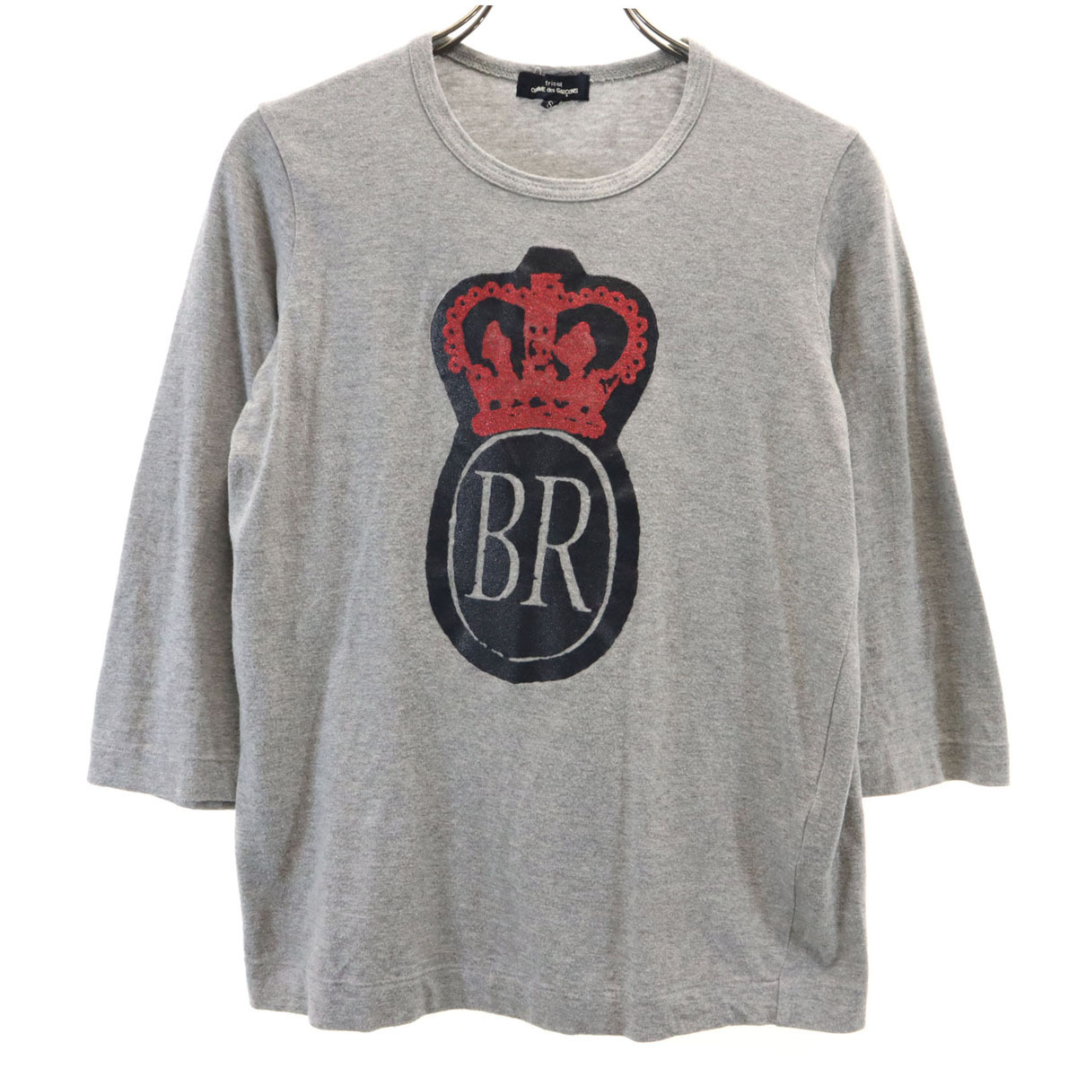 tricot COMME des GARCONS トリコットコムデギャルソン 2011年 日本製 5分袖 Tシャツ S グレー レディース拍卖