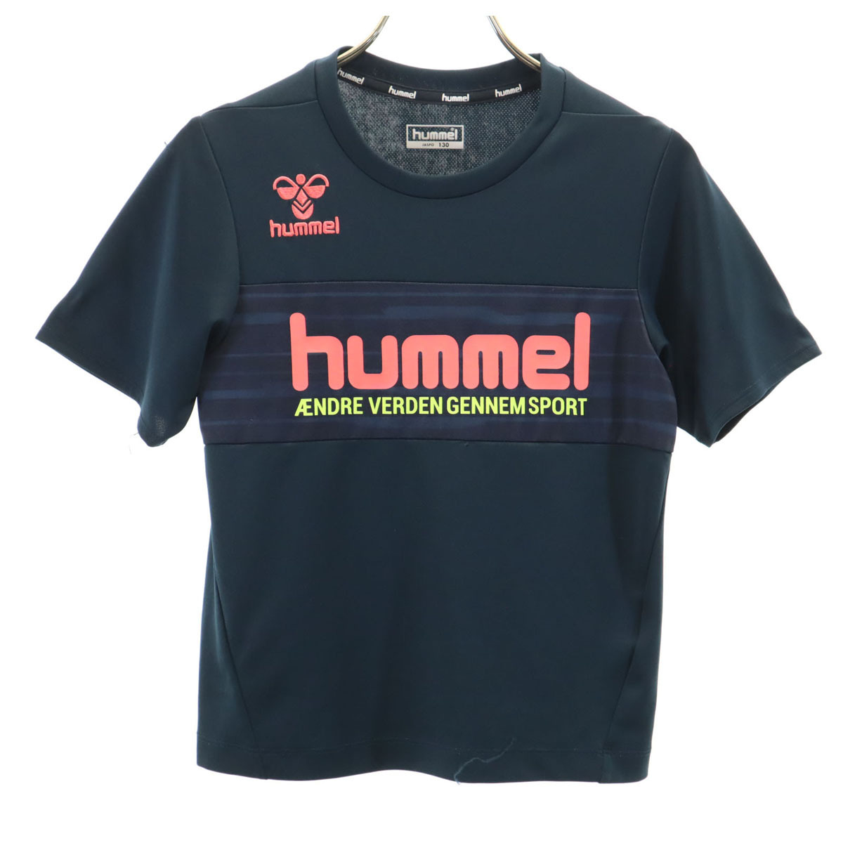 hummel ヒュンメル トレーニング 半袖 Tシャツ 130 ネイビー スポーツ キッズ拍卖