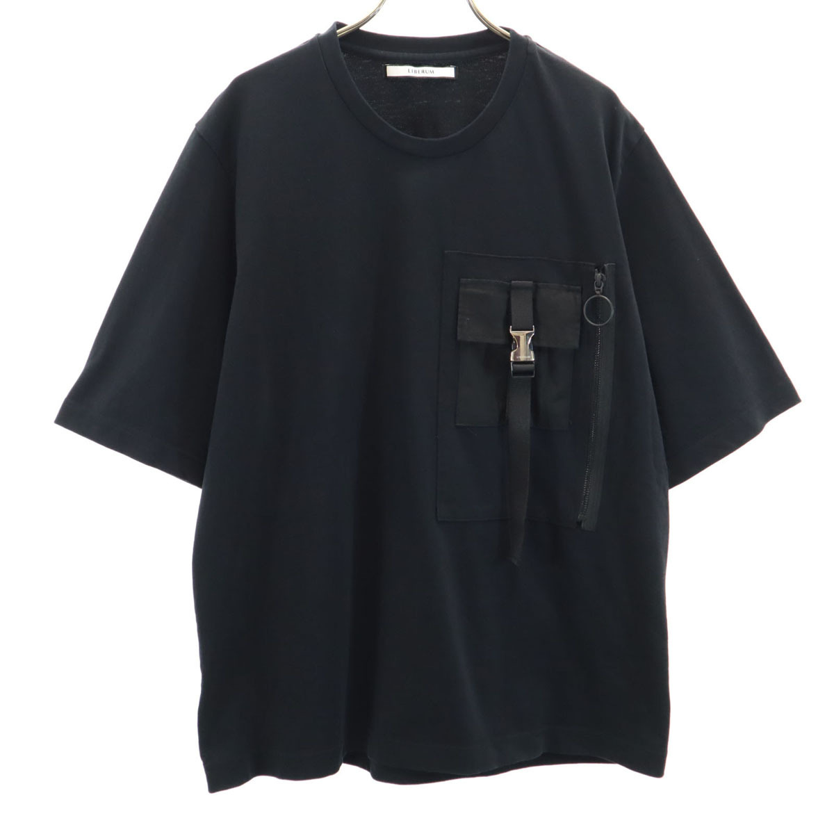 LIBERUM リベルム 日本製 半袖 EX.TACTICAL Tシャツ 2 ブラック ポケT メンズ拍卖