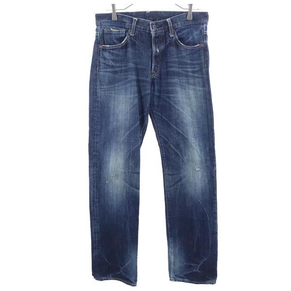 glamb グラム 裏リベット ストレートデニムパンツ 1 ボタンフライ ジーパン メンズ拍卖
