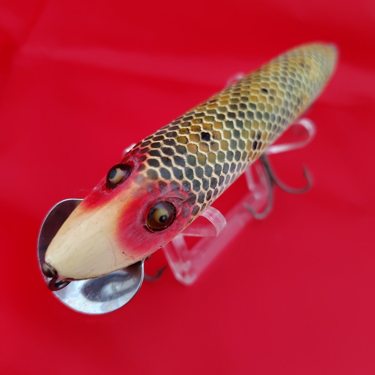 ヘドン オールド ウッド ルアー フロッグスケール② Heddon VAMP 2pcs rig frog scale拍卖