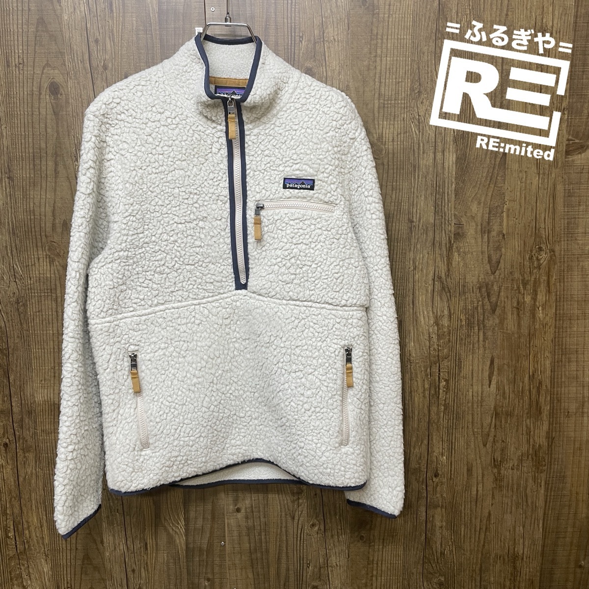 M patagonia パタゴニア レトロパイルフリースプルオーバー ハーフジップ 5074拍卖