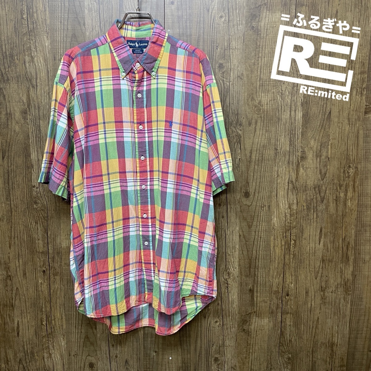 L POLO RALPH LAUREN ポロラルフローレン 半袖シャツ BLAKE ボタンダウン 5081拍卖